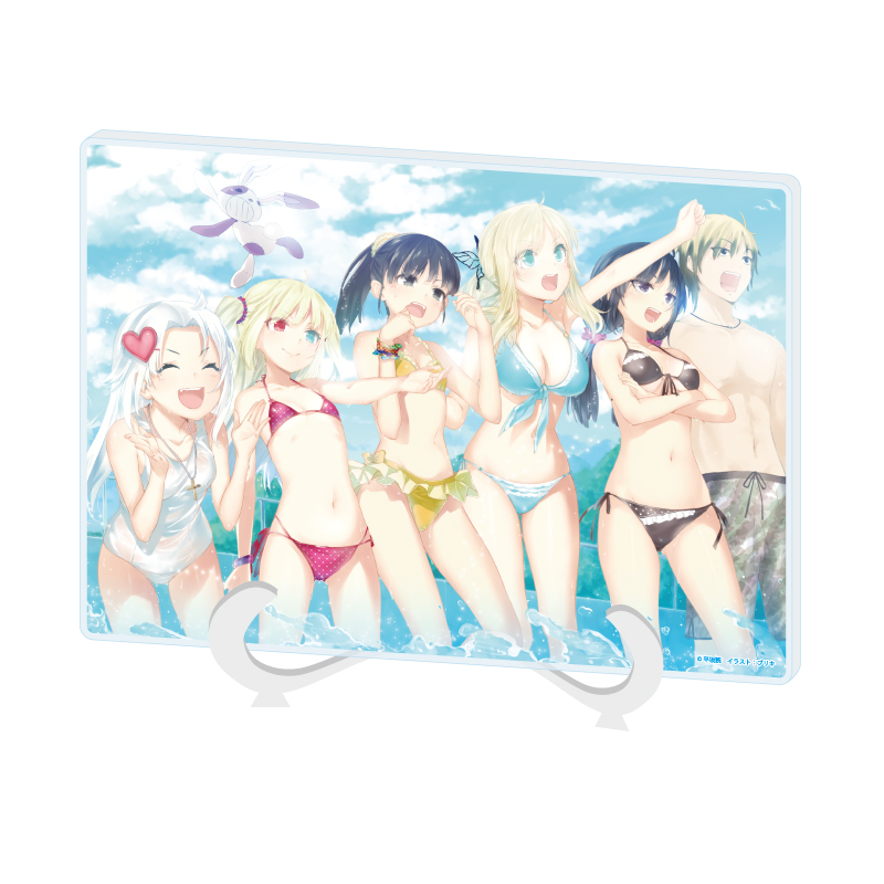 Acrylic Art Board A5 Size "Haganai: I Don't Have Many Friends" 01 Group Design (Official Illustration)