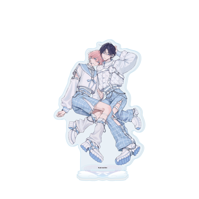 Acrylic Stand Laki Aoki Works 01 Hakooshi BL Fair -Cafe Time with Idols- (Original Illustration)