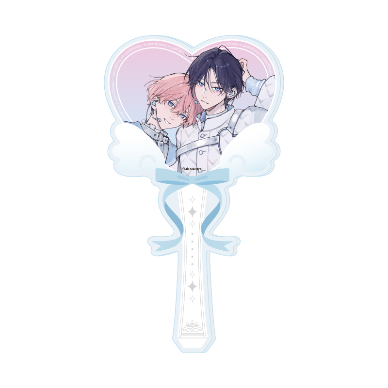 Acrylic Stick Laki Aoki Works 01 Hakooshi BL Fair -Cafe Time with Idols- (Original Illustration)