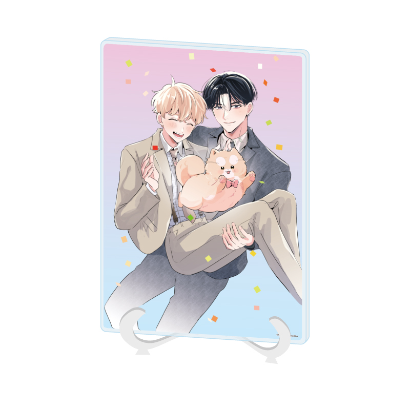 Acrylic Art Board A5 Size Kisuke & Kiyo Date Works 01 Hakooshi BL Fair -Cafe Time with Idols- (Official Illustration)