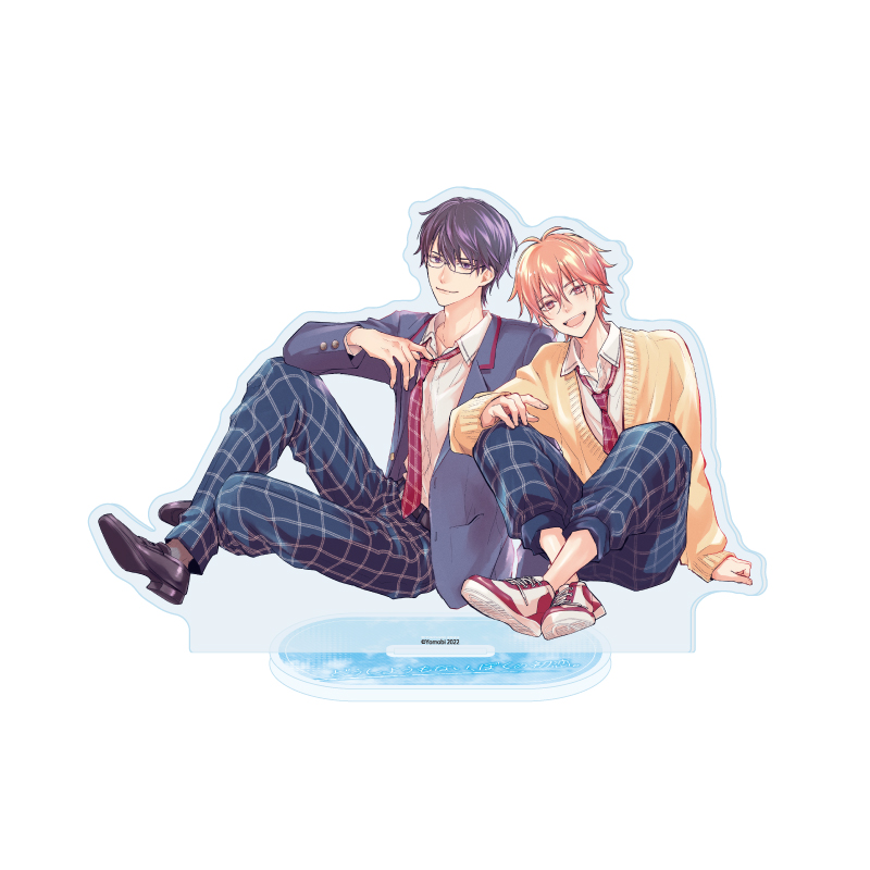 Acrylic Stand "I Can't Help It, My First Love." 01 Takeuchi & Yugi (Original Illustration)