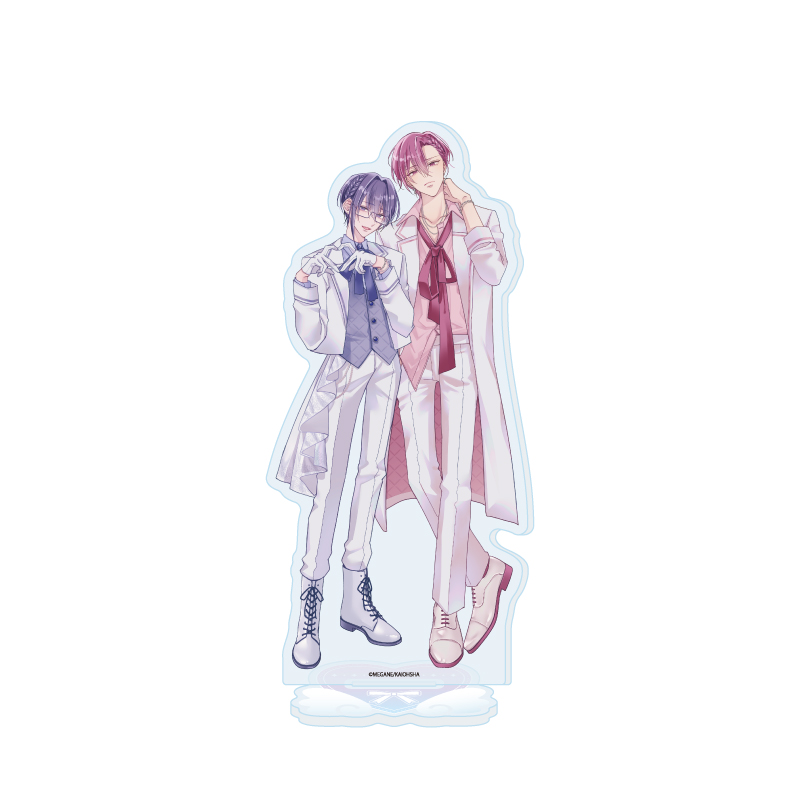 Acrylic Stand Megane Works 04 Hakooshi BL Fair -Cafe Time with Idols- (Original Illustration)