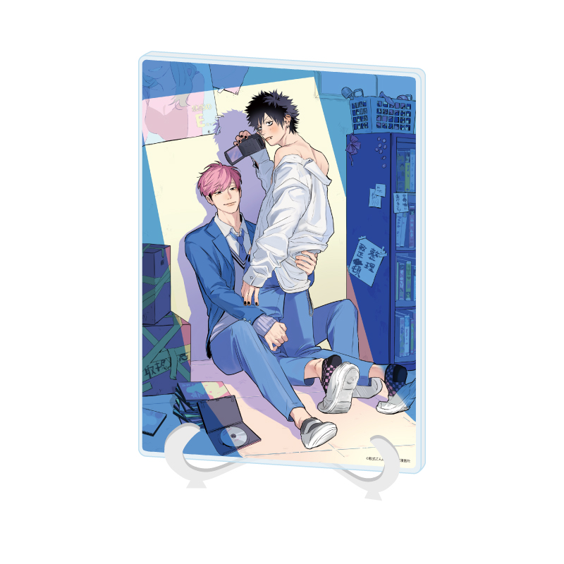 Acrylic Art Board A5 Size Nanshiki Konnyaku Works 01 Hakooshi BL Fair -Cafe Time with Idols- (Official Illustration)