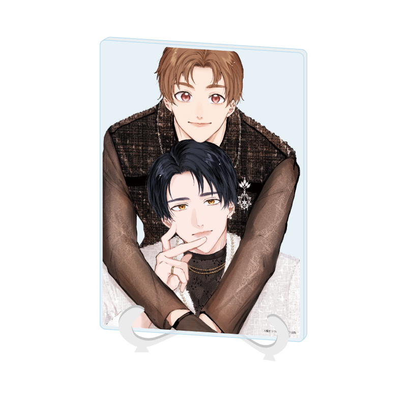 Acrylic Art Board A5 Size Tsubame Koshiora Works 01 Hakooshi BL Fair -Cafe Time with Idols- (Official Illustration)