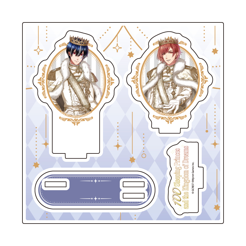 Acrylic Stand Plate "100 Sleeping Princes and the Kingdom of Dreams" 70 Nero & Yanagi (Official Illustration)