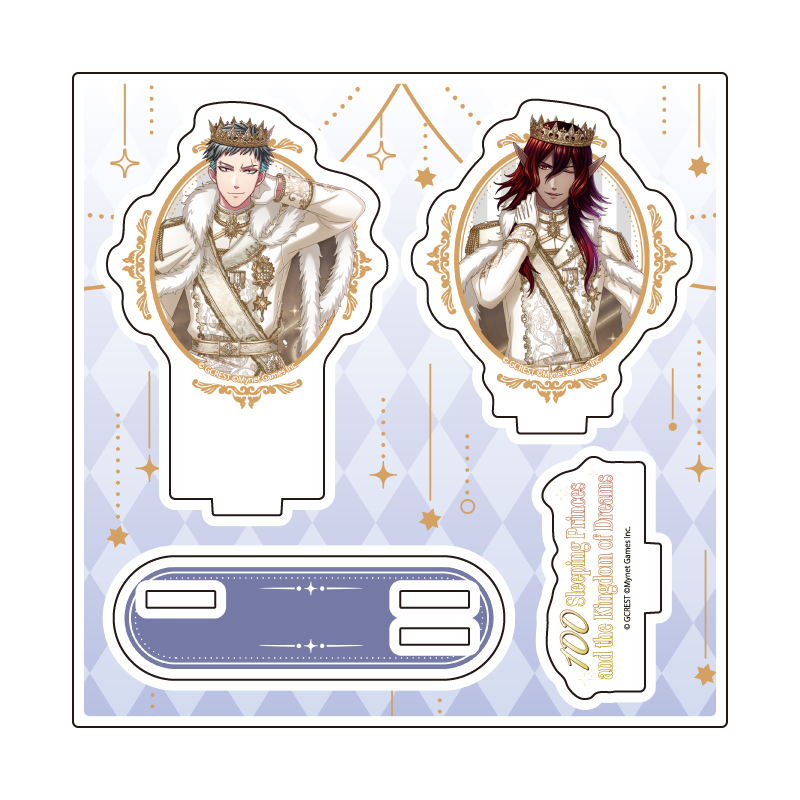 Acrylic Stand Plate "100 Sleeping Princes and the Kingdom of Dreams" 72 Jet & Dion (Official Illustration)
