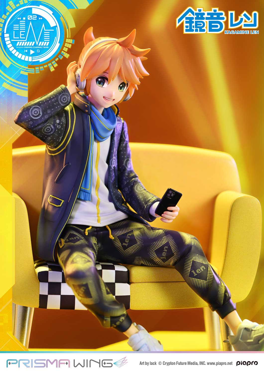 PRISMA WING Piapro Characters Kagamine Len Art by lack 1/7 Scale Figure