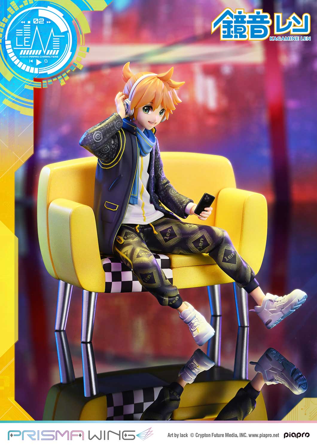 PRISMA WING Piapro Characters Kagamine Len Art by lack 1/7 Scale Figure