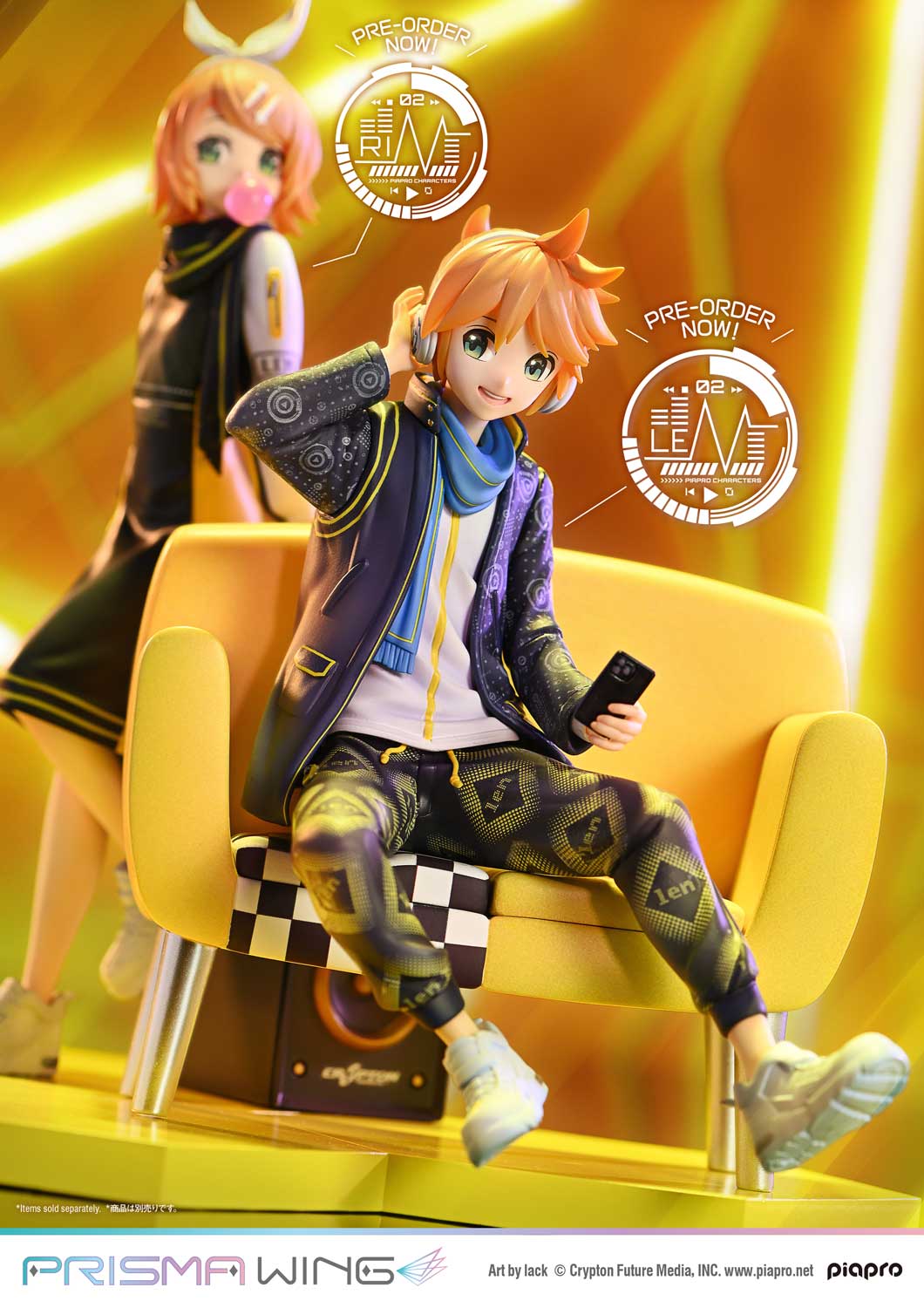 PRISMA WING Piapro Characters Kagamine Len Art by lack 1/7 Scale Figure