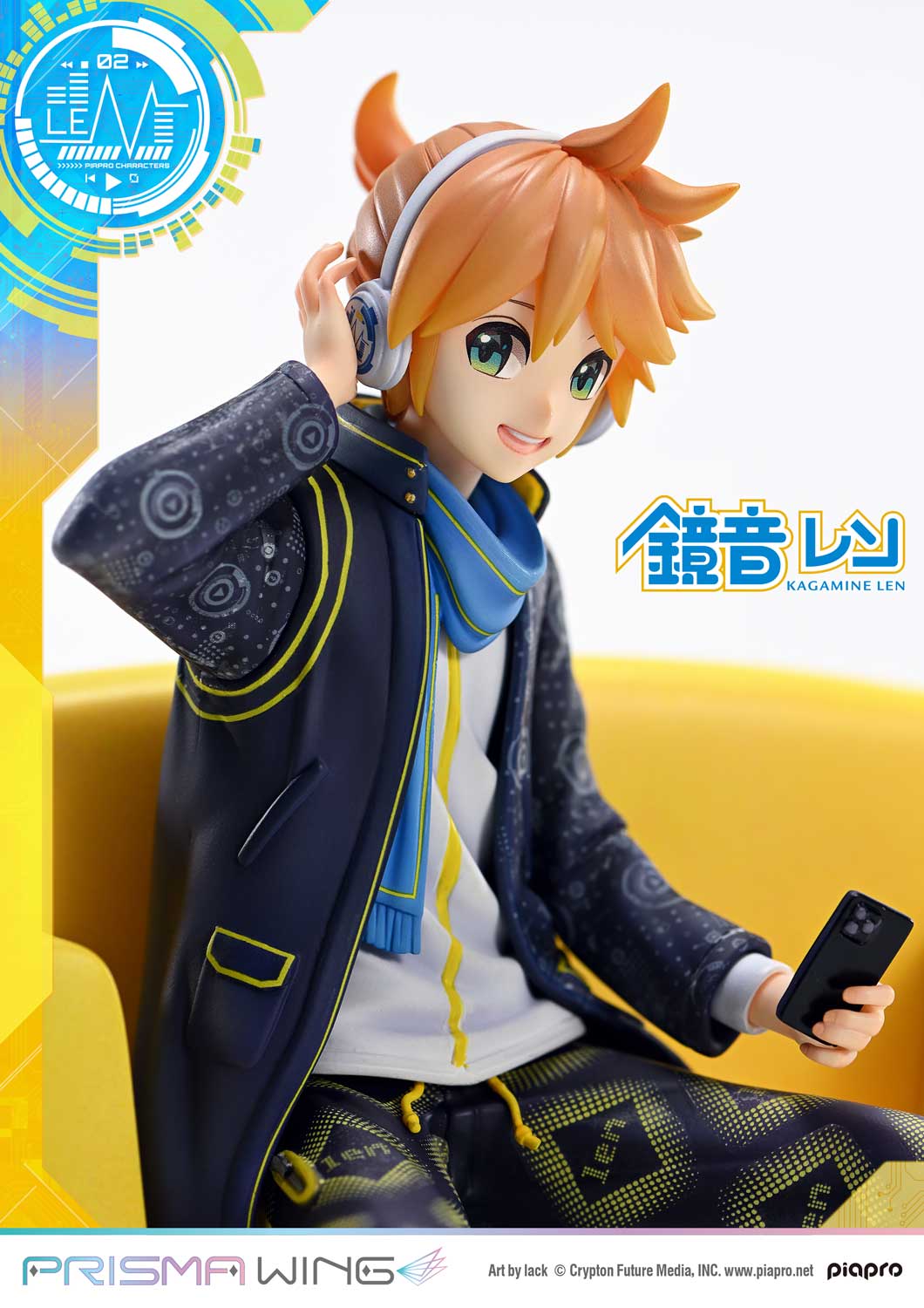 PRISMA WING Piapro Characters Kagamine Len Art by lack 1/7 Scale Figure