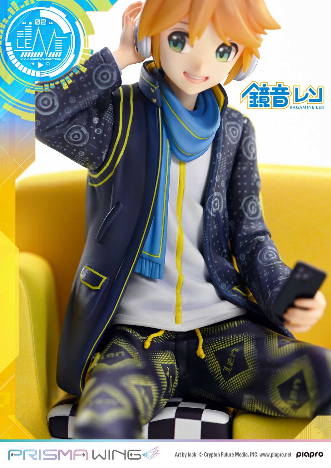 PRISMA WING Piapro Characters Kagamine Len Art by lack 1/7 Scale Figure