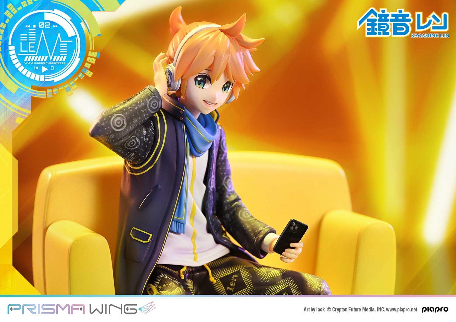 PRISMA WING Piapro Characters Kagamine Len Art by lack 1/7 Scale Figure
