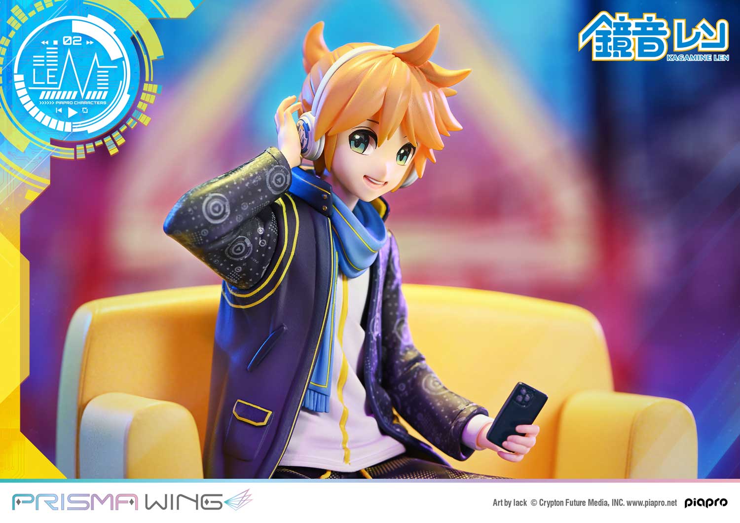 PRISMA WING Piapro Characters Kagamine Len Art by lack 1/7 Scale Figure