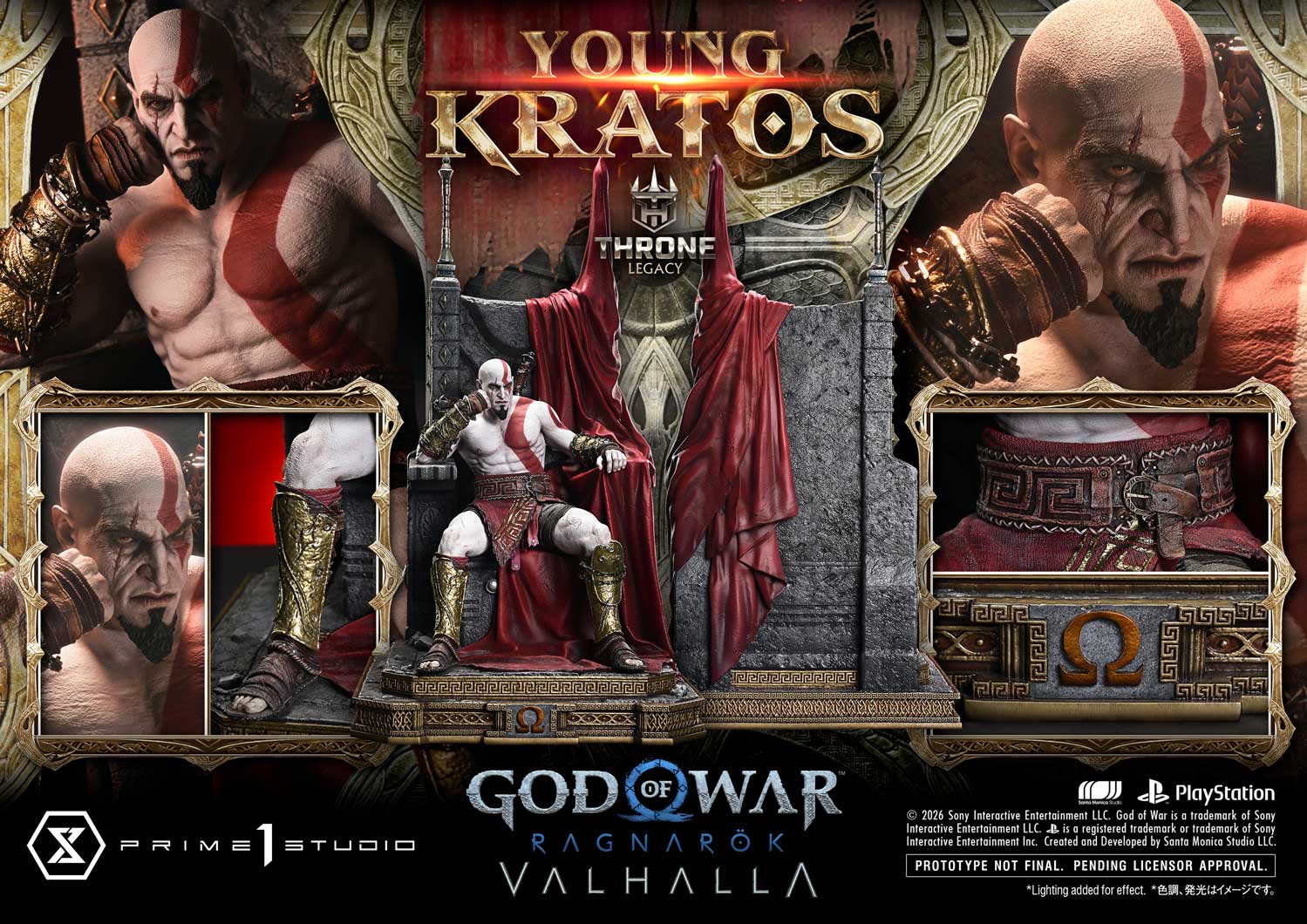 Throne Legacy "God of War Ragnarok" Young Kratos