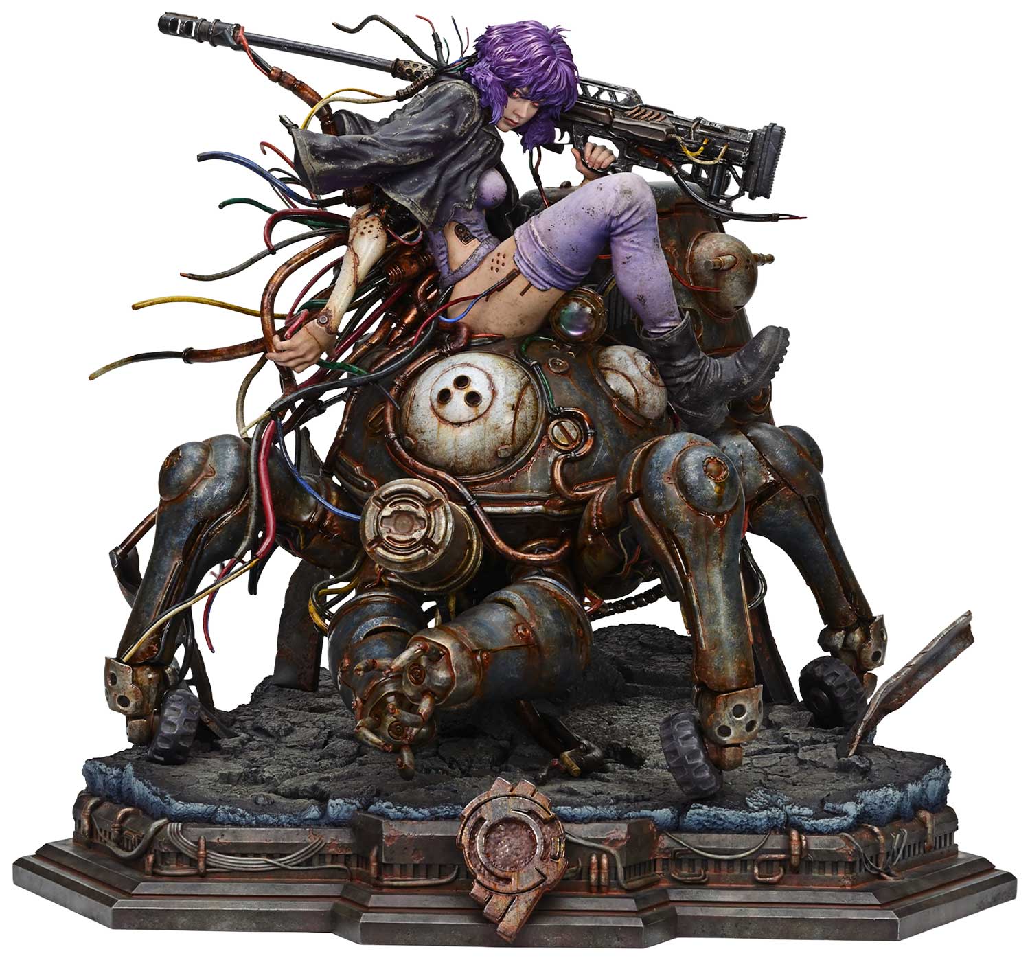 The Legend of Beauty and the Beast "Ghost in the Shell STAND ALONE COMPLEX" Kusanagi Motoko & Tachikoma Art by Entei Ryu Character Color Ver.