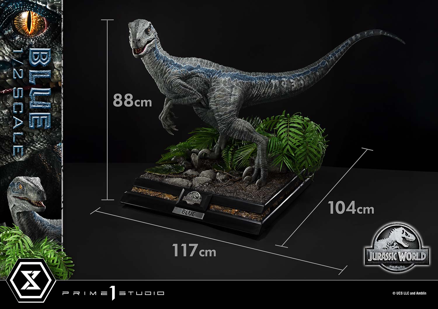 Legacy Museum Collection "Jurassic World: Fallen Kingdom" Blue 1/2 Scale