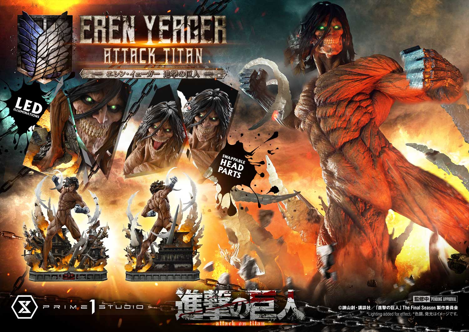 Ultimate Diorama Masterline "Attack on Titan" Eren Yeager Attack Titan