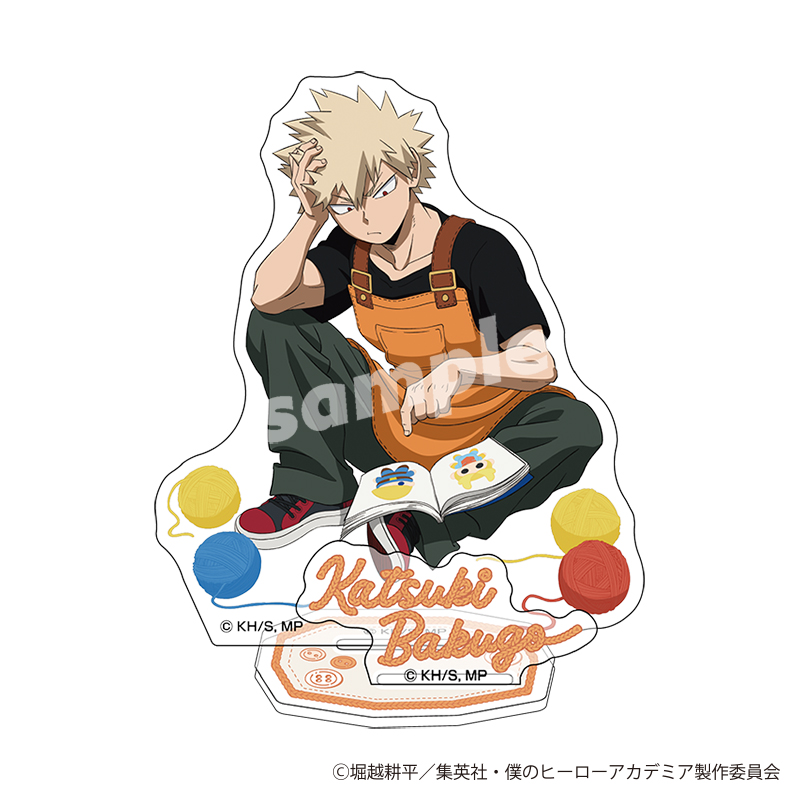 "My Hero Academia" Acrylic Stand Knit! Knitted Plush Bakugo Katsuki