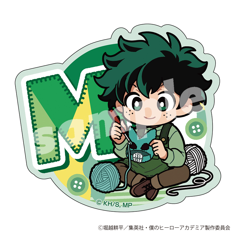 "My Hero Academia" Sticker Knit! Knitted Plush Deformed Midoriya Izuku