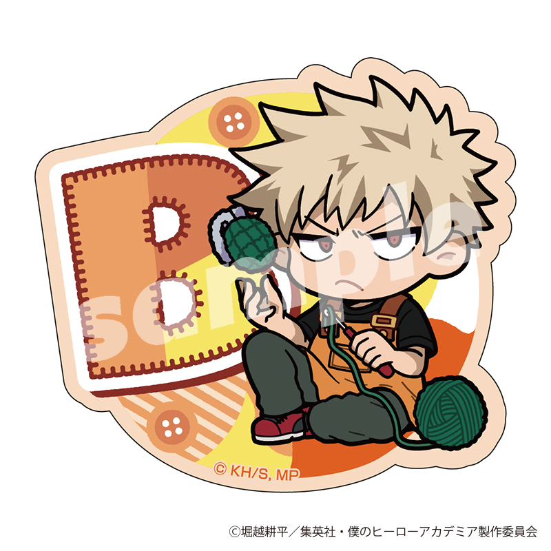 "My Hero Academia" Sticker Knit! Knitted Plush Deformed Bakugo Katsuki