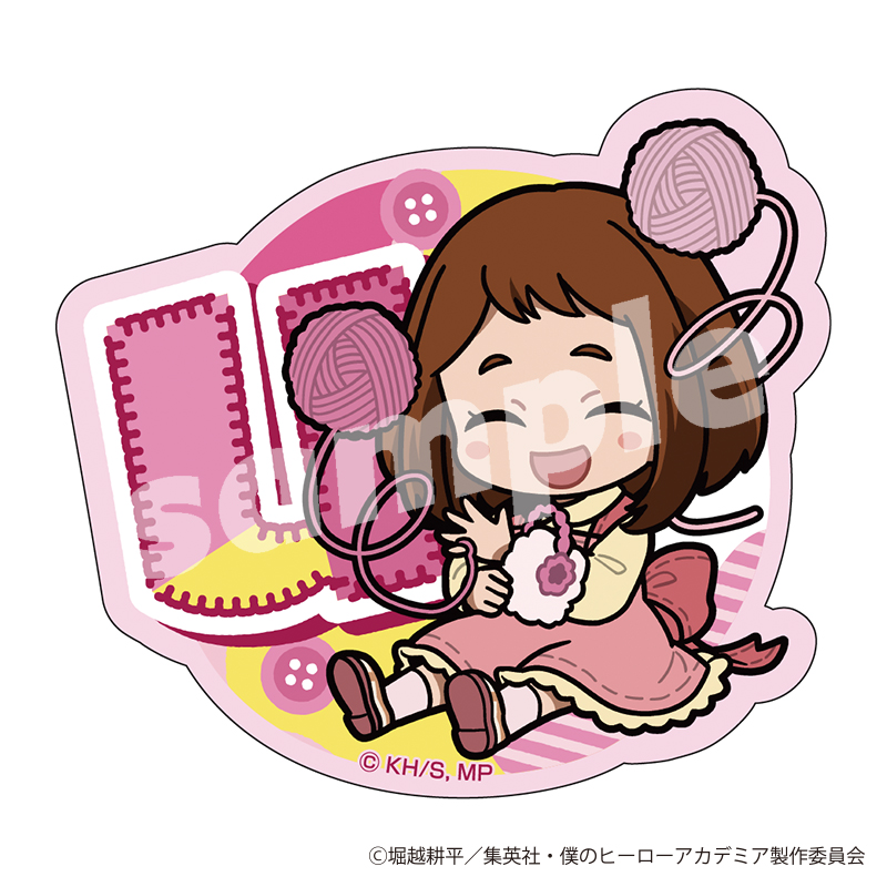 "My Hero Academia" Sticker Knit! Knitted Plush Deformed Uraraka Ochaco