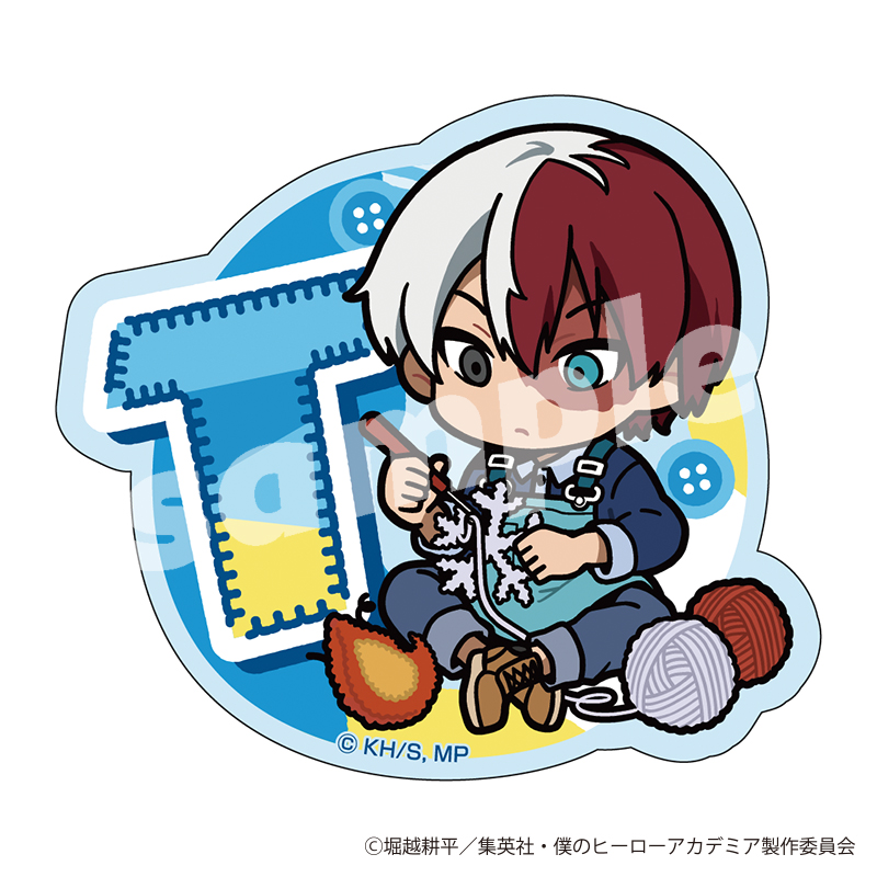 "My Hero Academia" Sticker Knit! Knitted Plush Deformed Todoroki Shoto