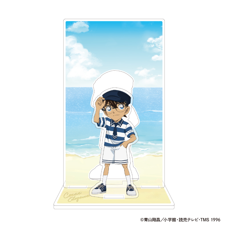 "Detective Conan" Acrylic Stand with Background Frame Seaside Edogawa Conan
