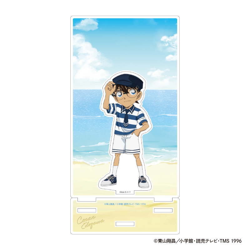 "Detective Conan" Acrylic Stand with Background Frame Seaside Edogawa Conan