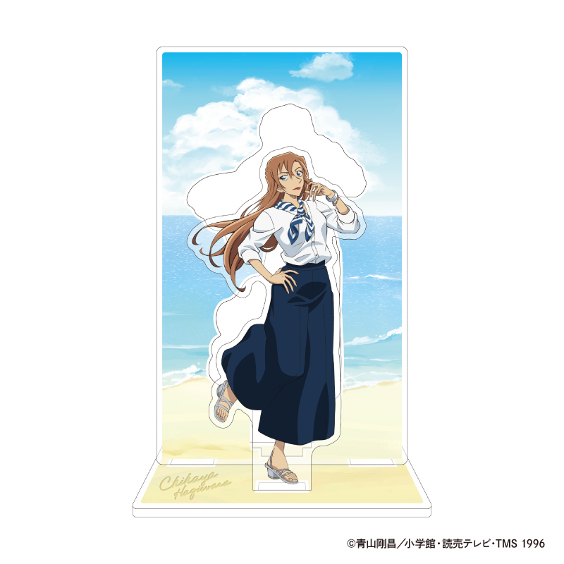 "Detective Conan" Acrylic Stand with Background Frame Seaside Hagiwara Chihaya