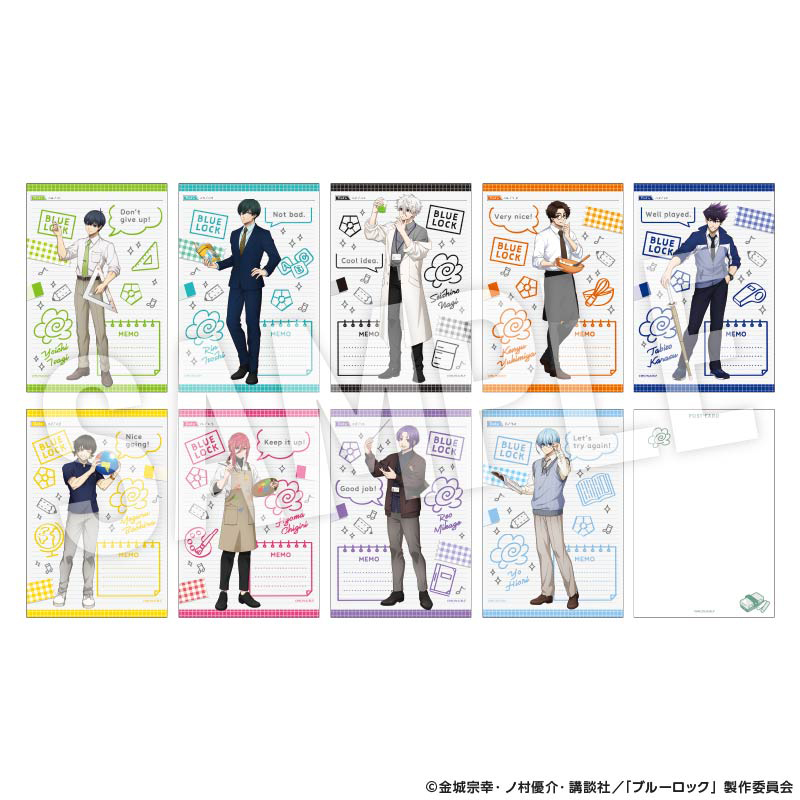 "Blue Lock" Postcard Set Study