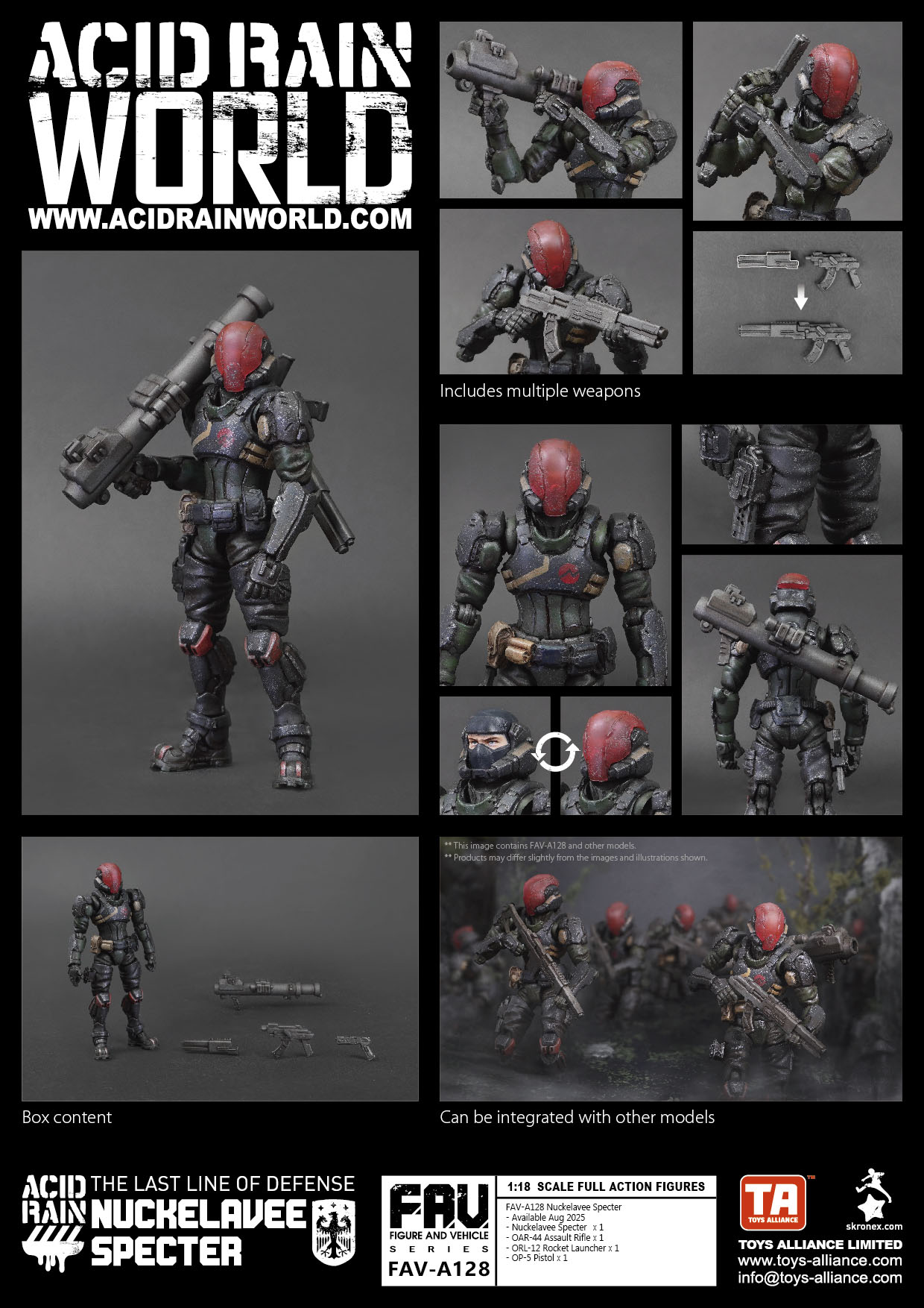TOYS ALLIANCE LIMITED "ACID RAIN" 1/18 SCALE FAV-A128 NUCKELAVEE SPECTER