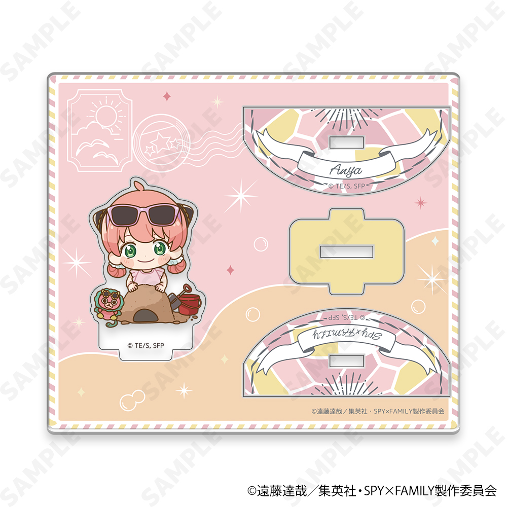 "SPY x FAMILY" Yuratsun Acrylic Stand Mini Character Ver. 3 Playing on Stand Beach (Summer Odekeke)
