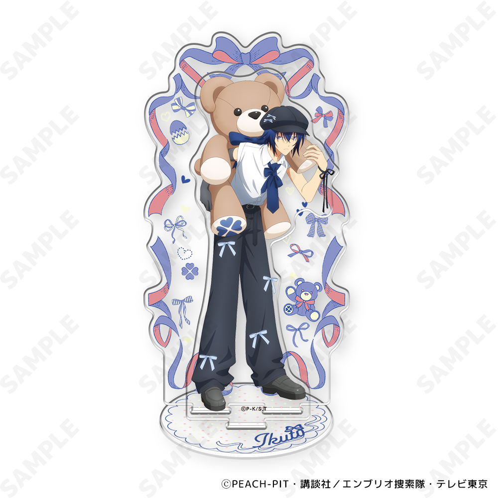 "Shugo Chara!" Acrylic Stand 4 Tsukiyomi Ikuto (with my teddy)