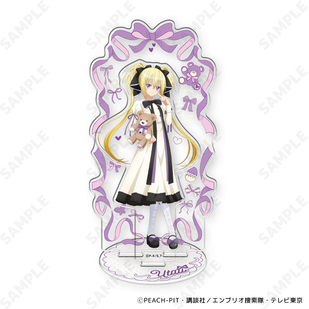 "Shugo Chara!" Acrylic Stand 5 Hoshina Utau (with my teddy)