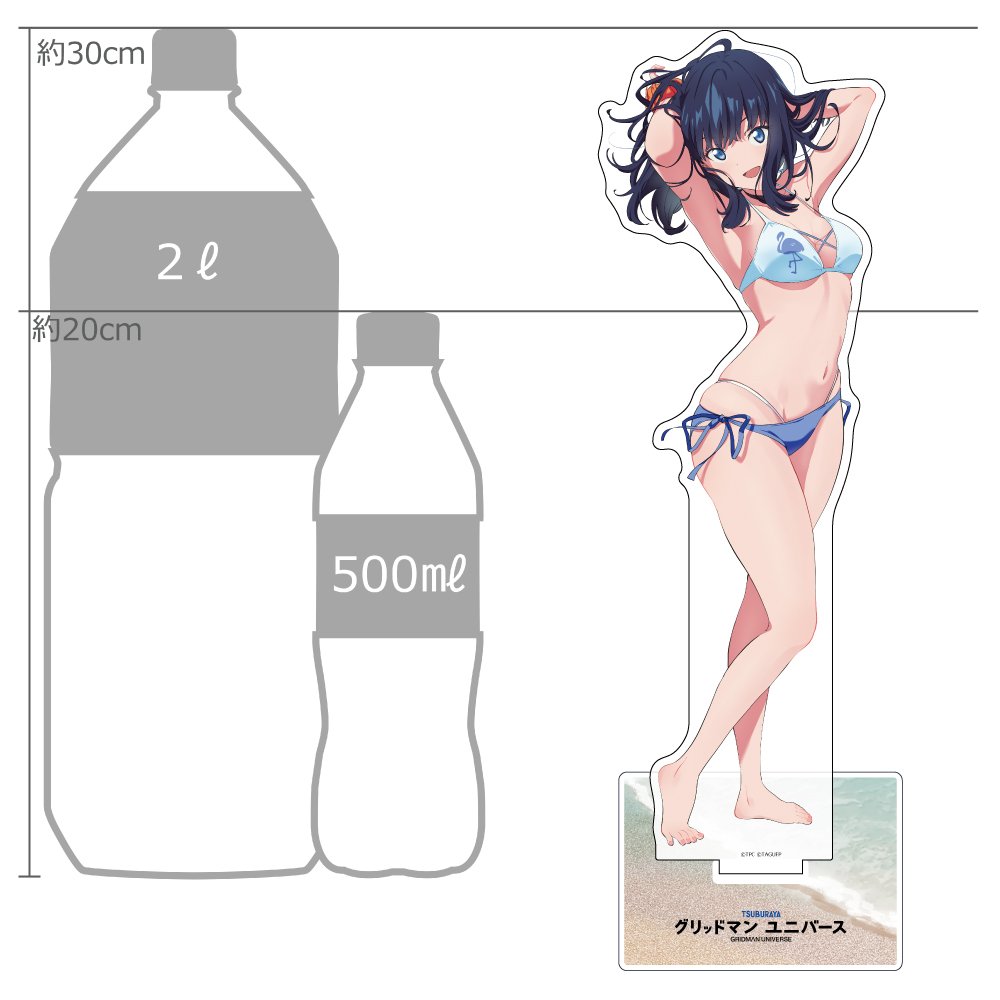 "GRIDMAN UNIVERSE" Original Illustration Extra Large Acrylic Stand Takarada Rikka / Swimwear