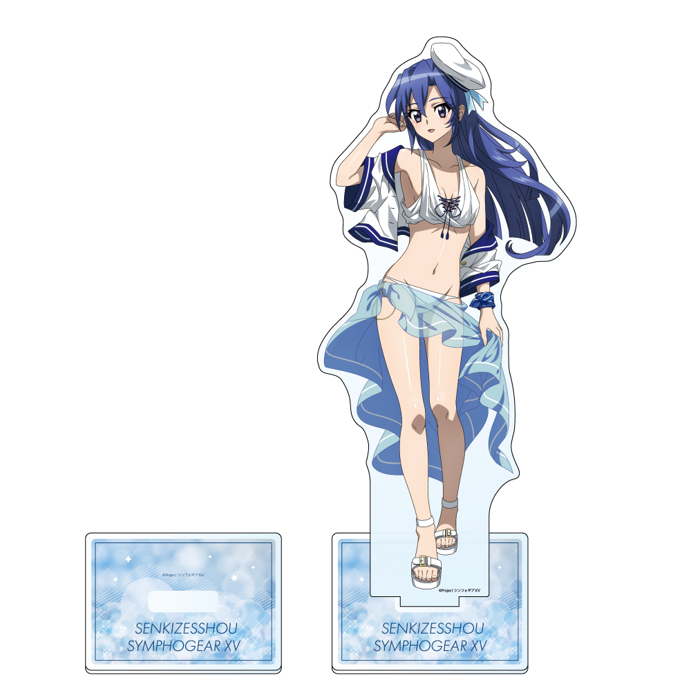 "Senki Zessho Symphogear XV" Original Illustration Extra Large Acrylic Stand Tsubasa / Marine Sailor Swimwear