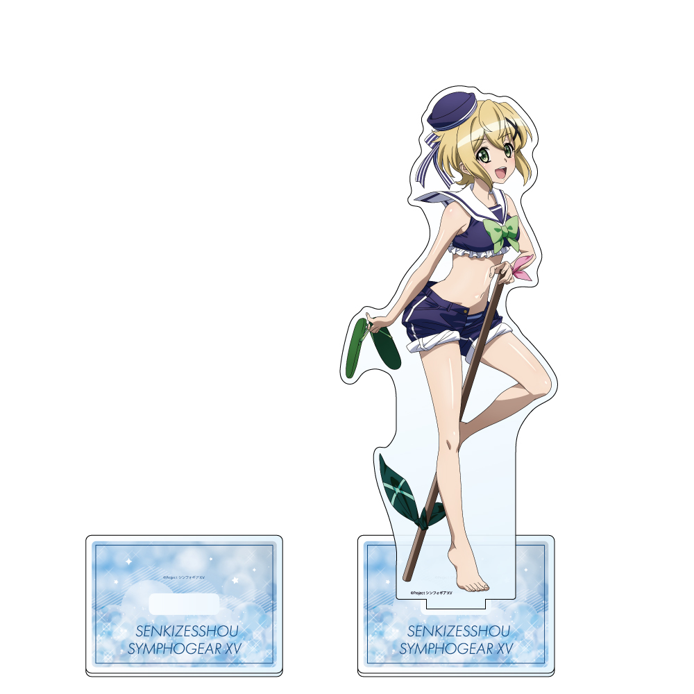 "Senki Zessho Symphogear XV" Original Illustration Extra Large Acrylic Stand Kirika / Marine Sailor Swimwear