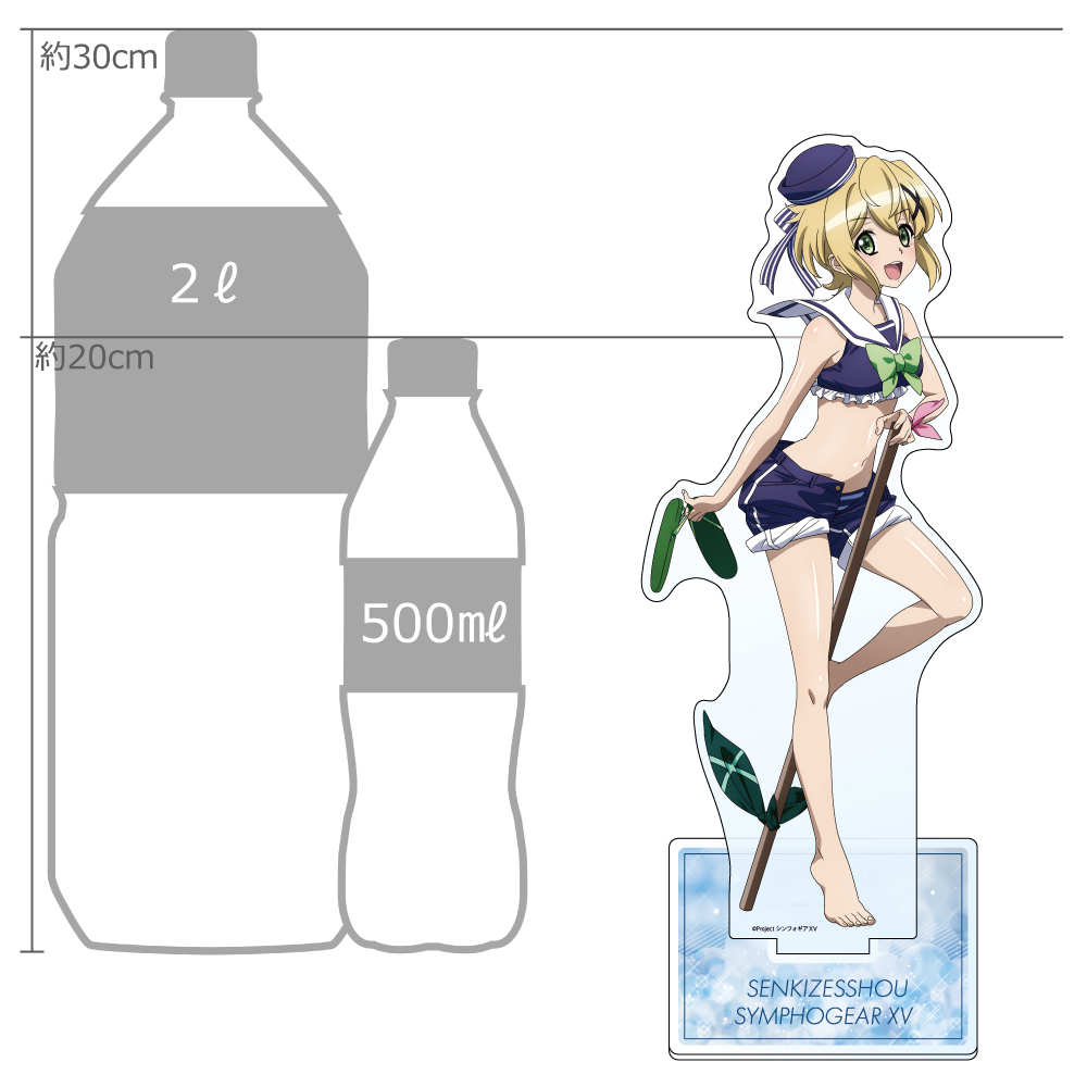 "Senki Zessho Symphogear XV" Original Illustration Extra Large Acrylic Stand Kirika / Marine Sailor Swimwear
