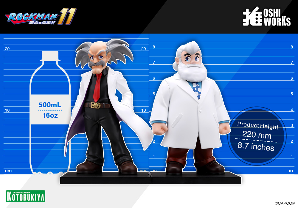 "Mega Man" OSHI WORKS Dr. Wily & Dr. Light