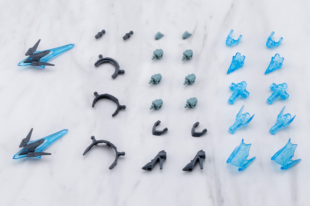 M.S.G Modeling Support Goods Mecha Supply 34 Holonic Headdress & Holonic High Heels Gray Ver.