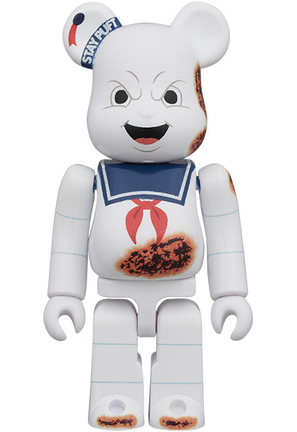 BE@RBRICK "Ghostbusters" Stay Puft Marshmallow Man Angry Face & No Ghost 2 Set