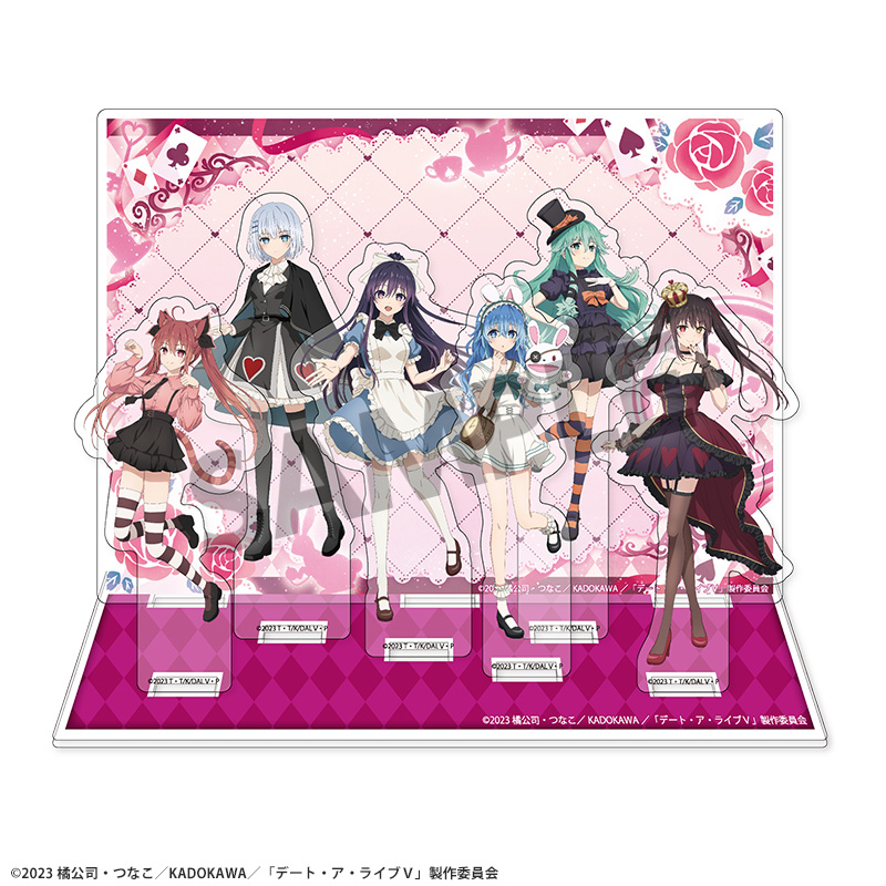 "Date A Live V" Original Illustration Acrylic Stand with Background Alice in Wonderland Ver.