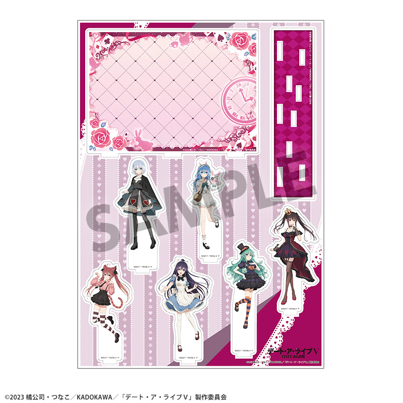 "Date A Live V" Original Illustration Acrylic Stand with Background Alice in Wonderland Ver.