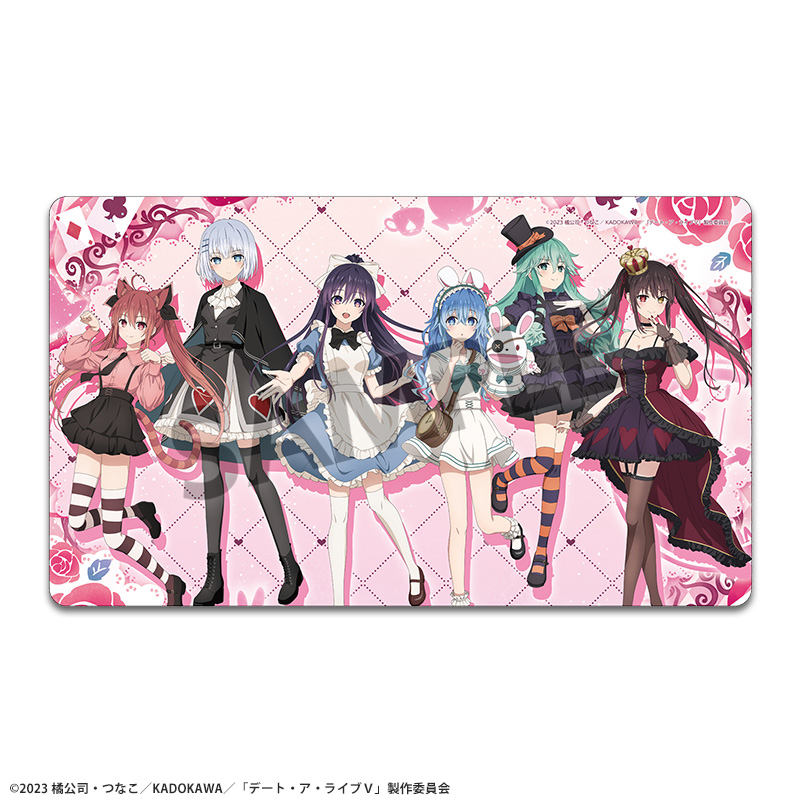 "Date A Live V" Original Illustration Rubber Mat Alice in Wonderland Ver.