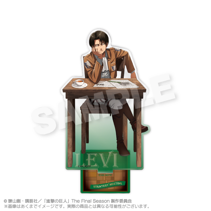 [Pre-order] "Attack on Titan" Acrylic Stand Strategy Meeting Together Ver. Levi