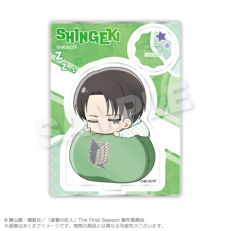 [Pre-order] "Attack on Titan" Fuwamin Acrylic Mascot Levi