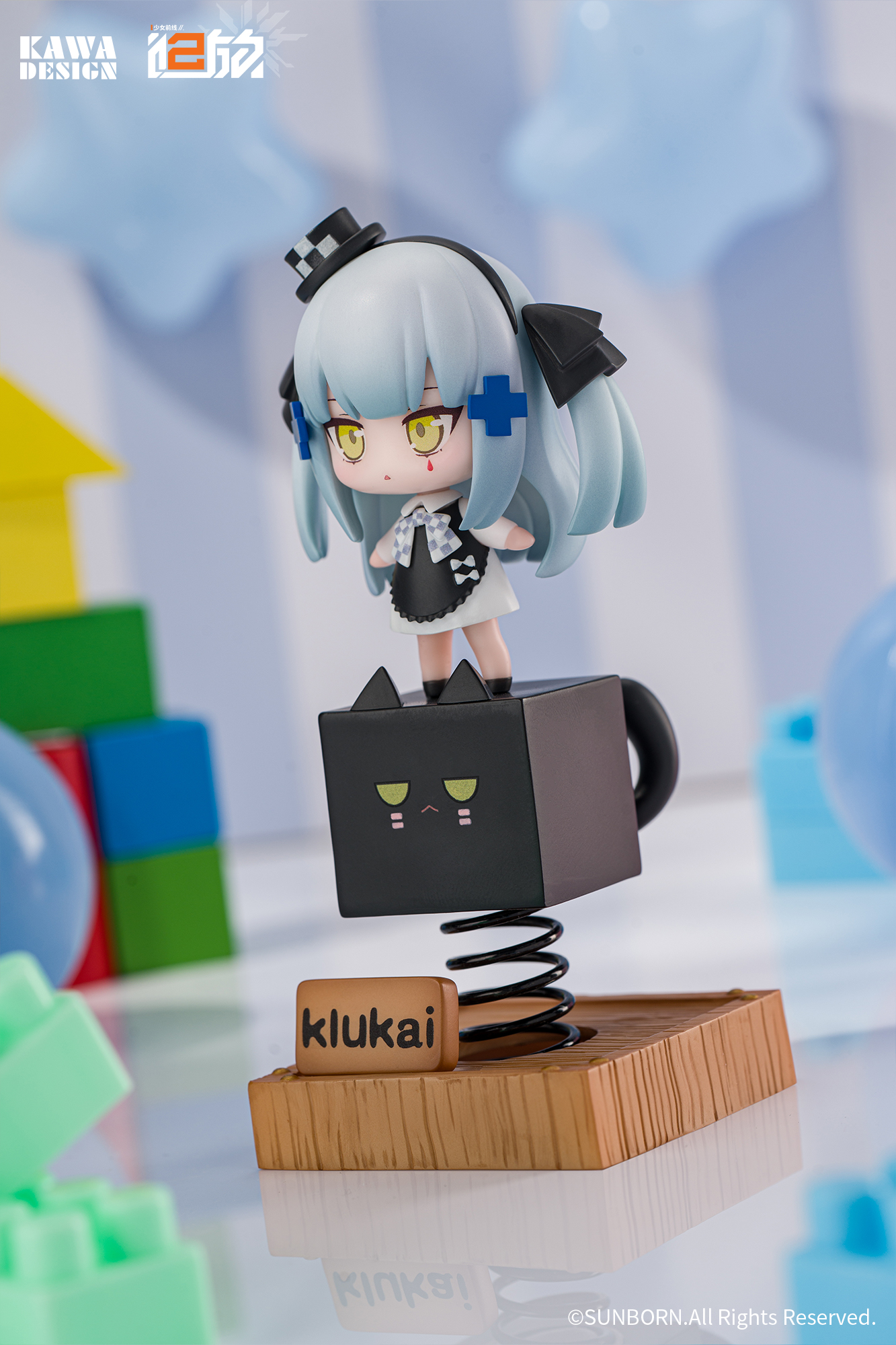 KAWA DESIGN "GIRLS' FRONTLINE 2: EXILIUM" BLACK CAT KLUKAI SPRING-LOADED FIGURE