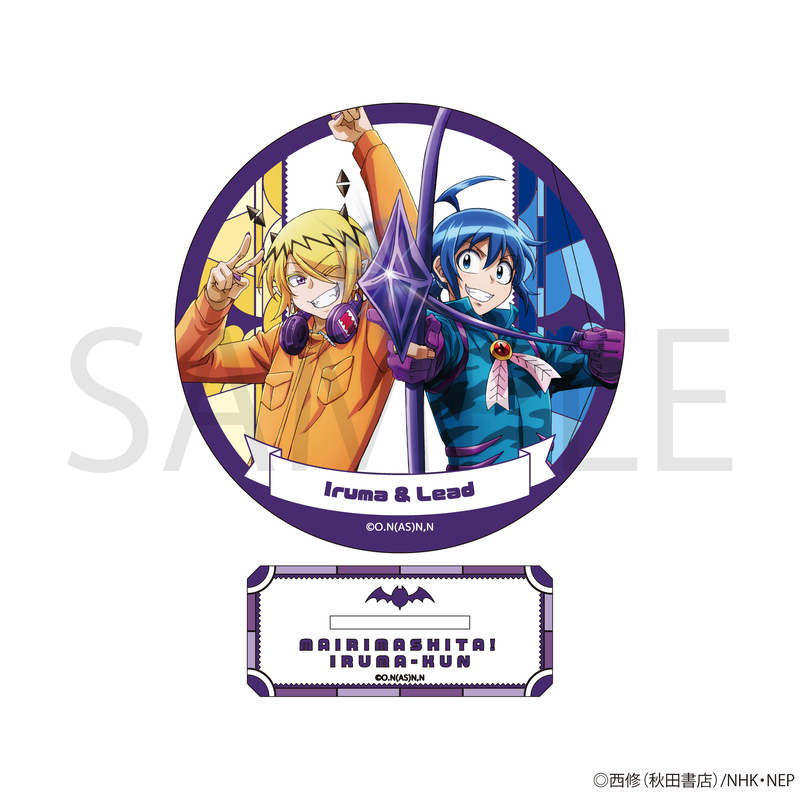 "Welcome to Demon School! Iruma-kun" Stained Glass Style Coaster Stand Iruma & Lead