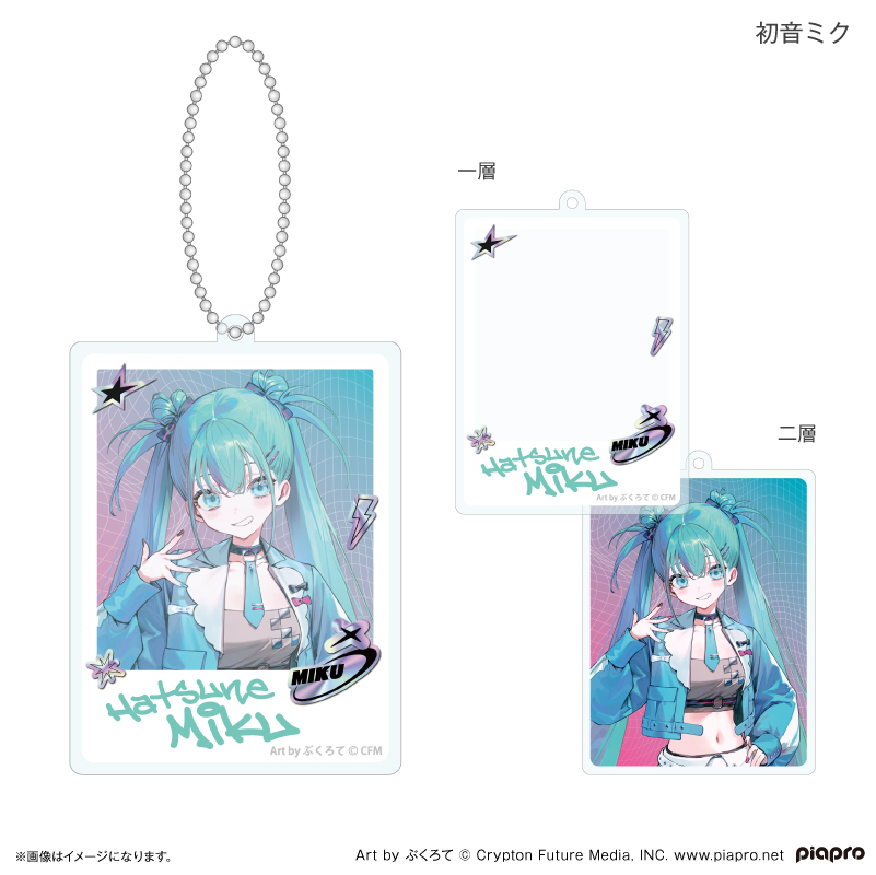 Hatsune Miku + Piapro Characters Reiwa Idol Double Layer Acrylic Key Chain Hatsune Miku
