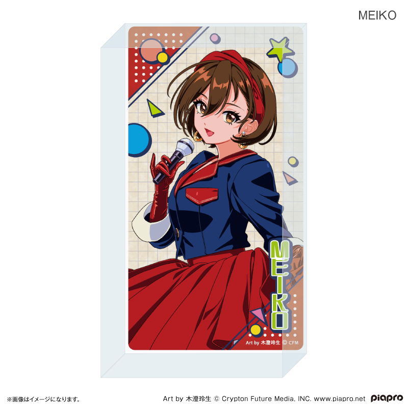 Hatsune Miku + Piapro Characters Showa Idol Acrylic Block MEIKO
